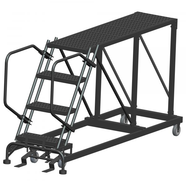 Ballymore Rolling Work Platform Overall Height 40in Steps 4 Material Type Steel Model SNR4-2448
