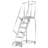 Ballymore Stainless Steel Rolling Ladder Overall Height 93in Steps 6 Material Type Stainless Steel Model SS062421P