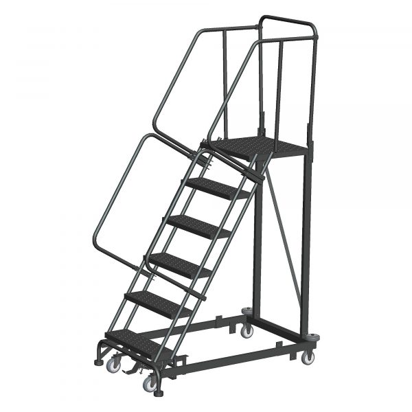 Ballymore Rolling Ladder Overall Height 90in Steps 6 Material Type Steel Model ML063221G