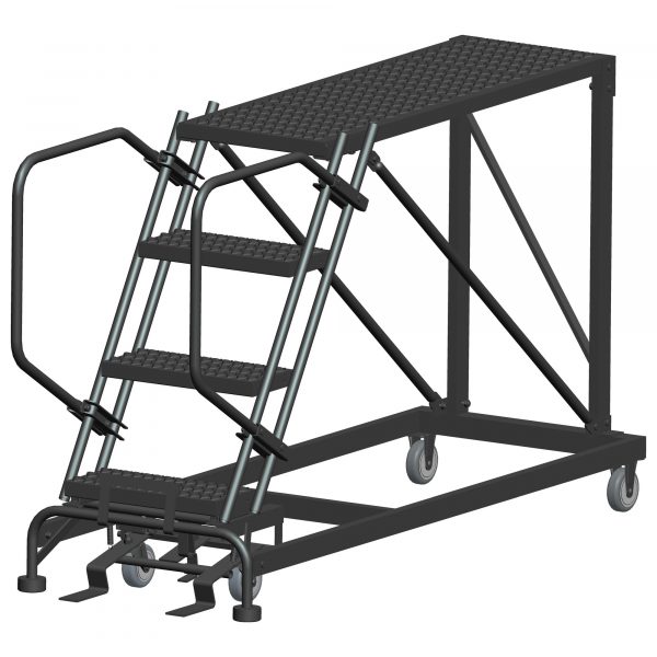 Ballymore Rolling Work Platform Overall Height 40in Steps 4 Material Type Steel Model SNR4-2436