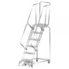 Ballymore Stainless Steel Rolling Ladder Overall Height 93in Steps 6 Material Type Stainless Steel Model SS062414P