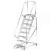 Ballymore Stainless Steel Rolling Ladder Overall Height 113in Steps 8 Material Type Stainless Steel Model SS083214G
