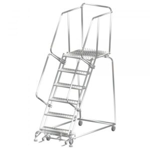 Ballymore Stainless Steel Rolling Ladder Overall Height 93in Steps 6 Material Type Stainless Steel Model SS063228G