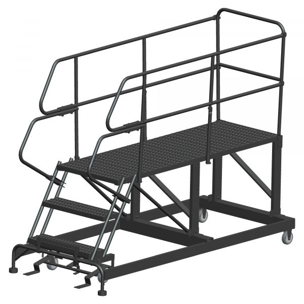 Ballymore Rolling Work Platform Overall Height 66in Steps 3 Material Type Steel Model SEP3-2460