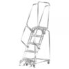 Ballymore Stainless Steel Rolling Ladder Overall Height 73in Steps 4 Material Type Stainless Steel Model SSTR430P
