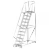 Ballymore Stainless Steel Rolling Ladder Overall Height 143in Steps 11 Material Type Stainless Steel Model SS113221P