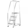 Ballymore Stainless Steel Rolling Ladder Overall Height 73in Steps 4 Material Type Stainless Steel Model SS420G