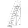 Ballymore Stainless Steel Rolling Ladder Overall Height 153in Steps 12 Material Type Stainless Steel Model SS123214P