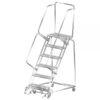 Ballymore Stainless Steel Rolling Ladder Overall Height 93in Steps 6 Material Type Stainless Steel Model SS062428P
