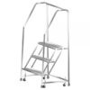 Ballymore Stainless Steel Rolling Ladder Overall Height 49in Steps 2 Material Type Stainless Steel Model SSTR230P