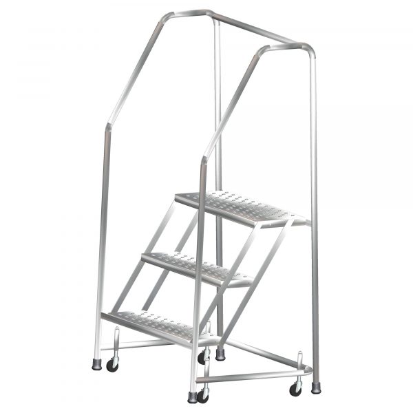 Ballymore Stainless Steel Rolling Ladder Overall Height 49in Steps 2 Material Type Stainless Steel Model SSTR230P