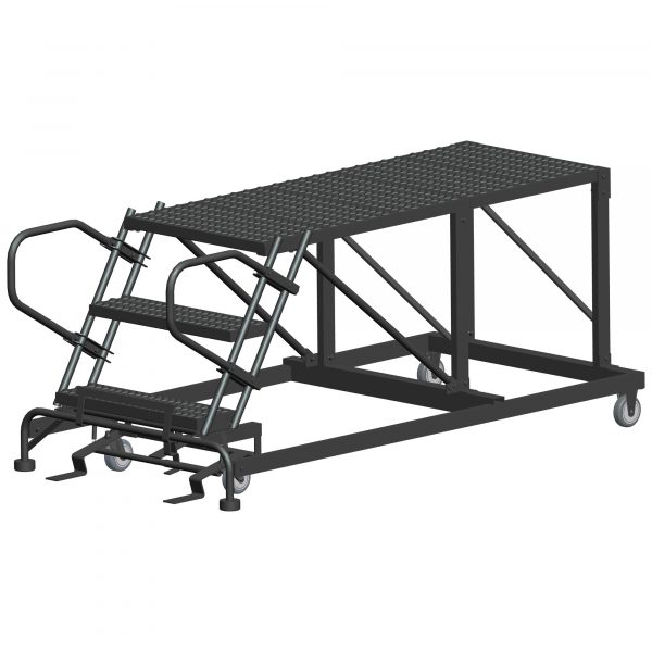 Ballymore Rolling Work Platform Overall Height 30in Steps 3 Material Type Steel Model SW-SNR3-3648