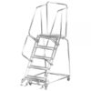 Ballymore Stainless Steel Rolling Ladder Overall Height 83in Steps 5 Material Type Stainless Steel Model SS053221G