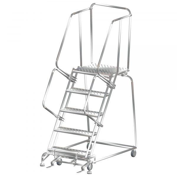 Ballymore Stainless Steel Rolling Ladder Overall Height 83in Steps 5 Material Type Stainless Steel Model SS053221G