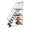 Ballymore Rolling Ladder Overall Height 103in Steps 7 Material Type Steel Model SPL-7-NG