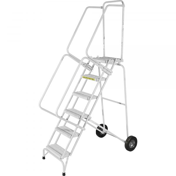 Ballymore Stainless Steel Rolling Ladder Overall Height 123in Steps 9 Material Type Stainless Steel Model SSFAWL-9G