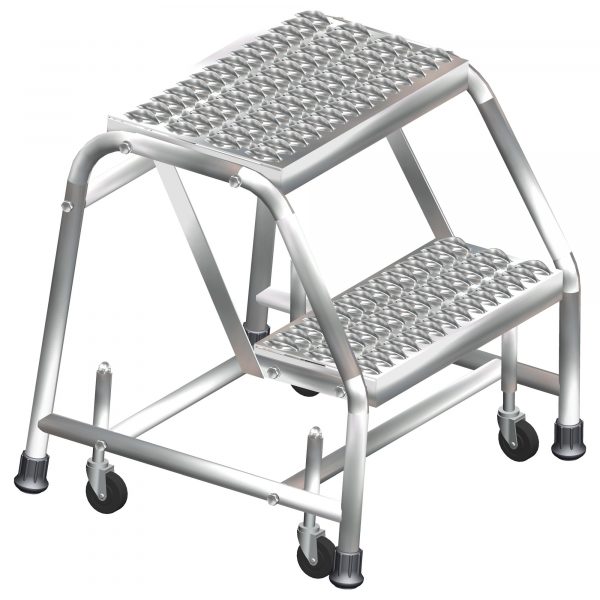 Ballymore Stainless Steel Rolling Ladder Overall Height 19in Steps 2 Material Type Stainless Steel Model SS2N30P