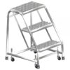 Ballymore Stainless Steel Rolling Ladder Overall Height 28.5in Steps 3 Material Type Stainless Steel Model SS3N30G