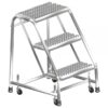 Ballymore Stainless Steel Rolling Ladder Overall Height 28.5in Steps 3 Material Type Stainless Steel Model SS3N30P