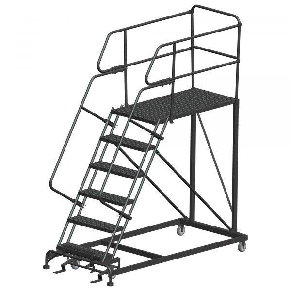Ballymore Rolling Work Platform Overall Height 96in Steps 6 Material Type Steel Model SW-SEP6-3636