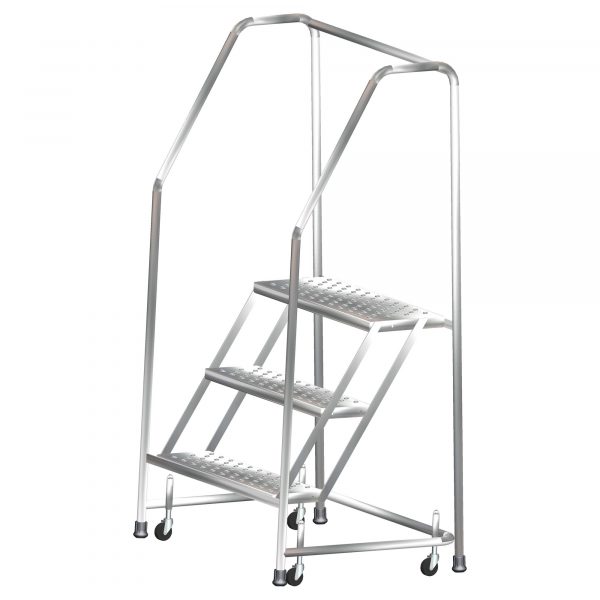 Ballymore Stainless Steel Rolling Ladder Overall Height 49in Steps 2 Material Type Stainless Steel Model SS230G