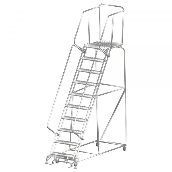 Ballymore Stainless Steel Rolling Ladder Overall Height 133in Steps 10 Material Type Stainless Steel Model SS103228G