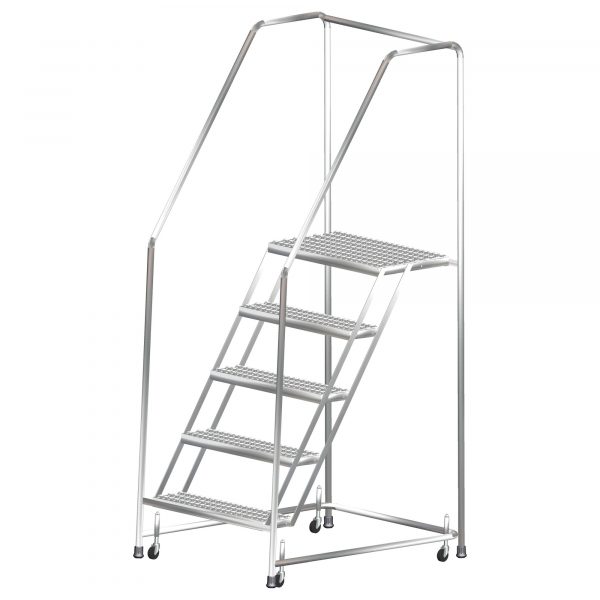 Ballymore Stainless Steel Rolling Ladder Overall Height 103in Steps 7 Material Type Stainless Steel Model SS730G