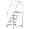 Ballymore Stainless Steel Rolling Ladder Overall Height 83in Steps 5 Material Type Stainless Steel Model SS530G