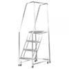 Ballymore Stainless Steel Rolling Ladder Overall Height 93in Steps 6 Material Type Stainless Steel Model SS624G
