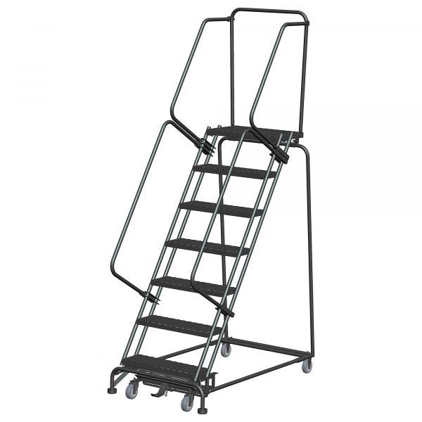 Ballymore Rolling Ladder Overall Height 103in Steps 7 Material Type Steel Model WA073214G