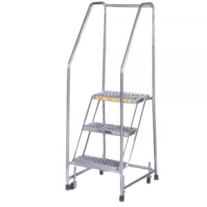 Ballymore Aluminum Rolling Ladder Overall Height 96.5in Steps 7 Material Type Aluminum Model A7SH30-TR