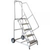 Ballymore Aluminum Rolling Ladder Overall Height 83in Steps 5 Material Type Aluminum Model ALWB5
