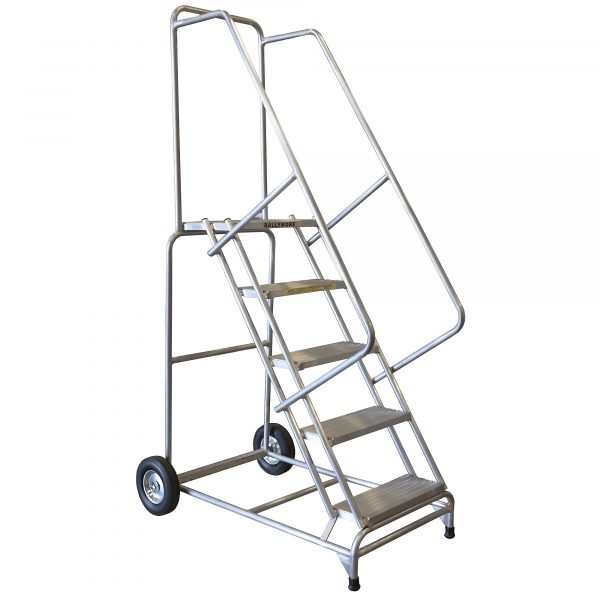 Ballymore Aluminum Rolling Ladder Overall Height 83in Steps 5 Material Type Aluminum Model ALWB5