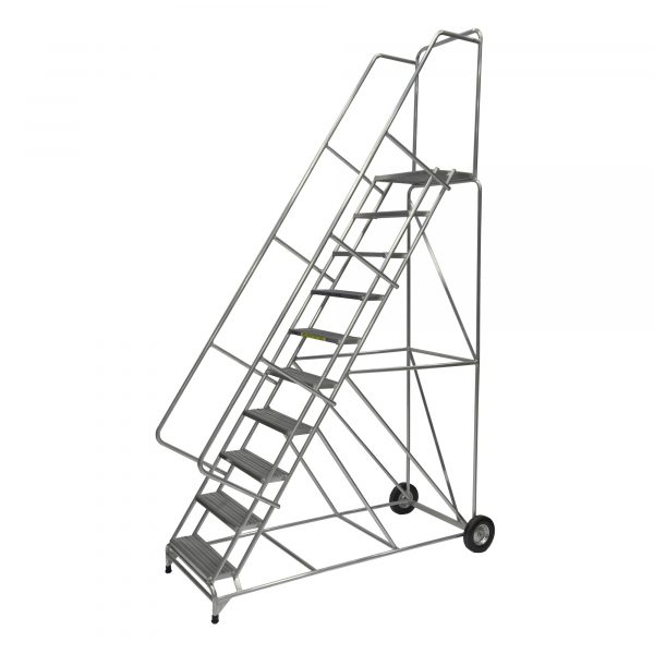 Ballymore Aluminum Rolling Ladder Overall Height 133in Steps 10 Material Type Aluminum Model ALWB10