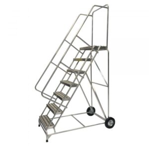Ballymore Aluminum Rolling Ladder Overall Height 103in Steps 7 Material Type Aluminum Model ALWB730
