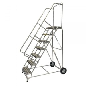 Ballymore Aluminum Rolling Ladder Overall Height 103in Steps 7 Material Type Aluminum Model ALWB730G