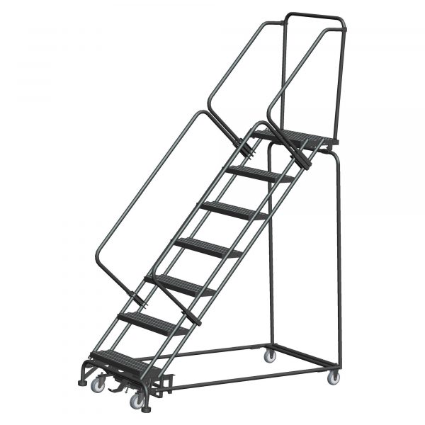 Ballymore Rolling Ladder Overall Height 103in Steps 7 Material Type Steel Model WA-SW72414P