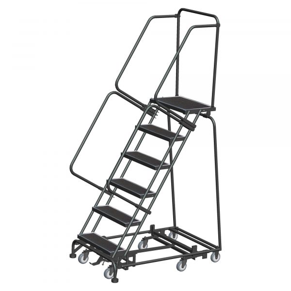 Ballymore Rolling Ladder Overall Height 93in Steps 6 Material Type Steel Model WA-AD-063214P