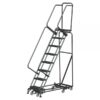 Ballymore Rolling Ladder Overall Height 113in Steps 8 Material Type Steel Model WA-AD-082414P