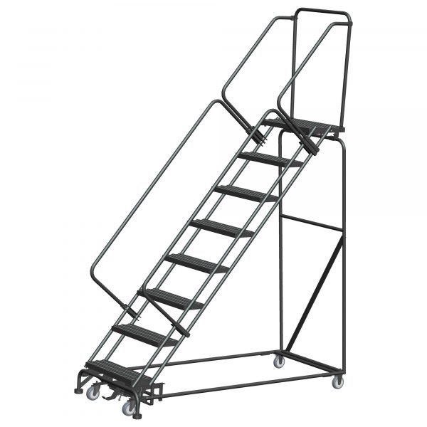 Ballymore Rolling Ladder Overall Height 113in Steps 8 Material Type Steel Model WA-SW82414X
