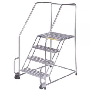 Ballymore Stainless Steel Rolling Ladder Overall Height 93in Steps 6 Material Type Stainless Steel Model SSFAWL-6P