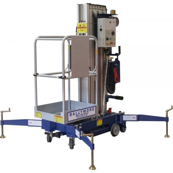 Ballymore Single Person Lift Capacity 300lbs Working Height 21 ft Platform Height 180in Model BL-315