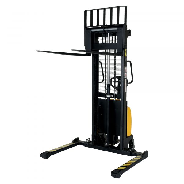 Vestil SE/HP-63-AA Hand Pump/DC Pallet Stacker (2000 lb, 63in. Lift, Adjustable Fork) - Image 2
