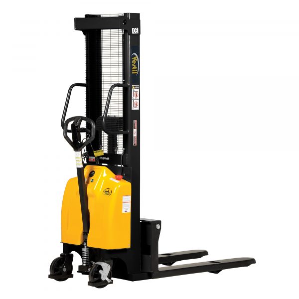 Vestil Hand Pump/DC Pallet Stacker Forklift Capacity 2000lbs Raised Height 118in Lowered Height 3.375in Model SE/HP-118