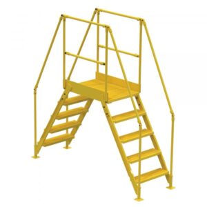 Vestil CROSS-OVER LADDER Clearance Height 48.25in Capacity 500lbs Material Steel Model COL-5-46-23
