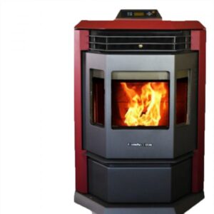 ComfortBilt Pellet Stove Heat Output 50000 Btu/hour Heating Capability 2800 ft² Fuel Type Pellet Model HP22-Burgundy