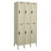Hallowell DigiTech Electronic Locker Height 78in Width 36in Color Family Tan Model UEL3258-2A-PT