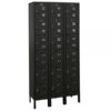 Hallowell Six Tier Premium Locker Height 78in Width 36in Color Family Black Model U3228-6A-ME