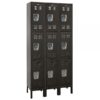 Hallowell Triple Tier Premium Locker Height 78in Width 36in Color Family Black Model U3258-3ME