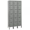 Hallowell Six Tier Premium Locker Height 78in Width 36in Color Family Dark Gray Model U3288-6A-HG